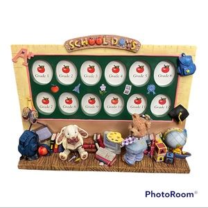 Brand New in a Box School Days Resin 3D Picture Frame Holds Grade 1-12 Photos
